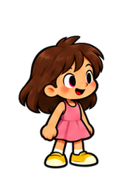 Personagem de Grupo de mãos dadas em desenho animado
