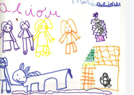Desenho que inspirou Personagens e animais em canetinha